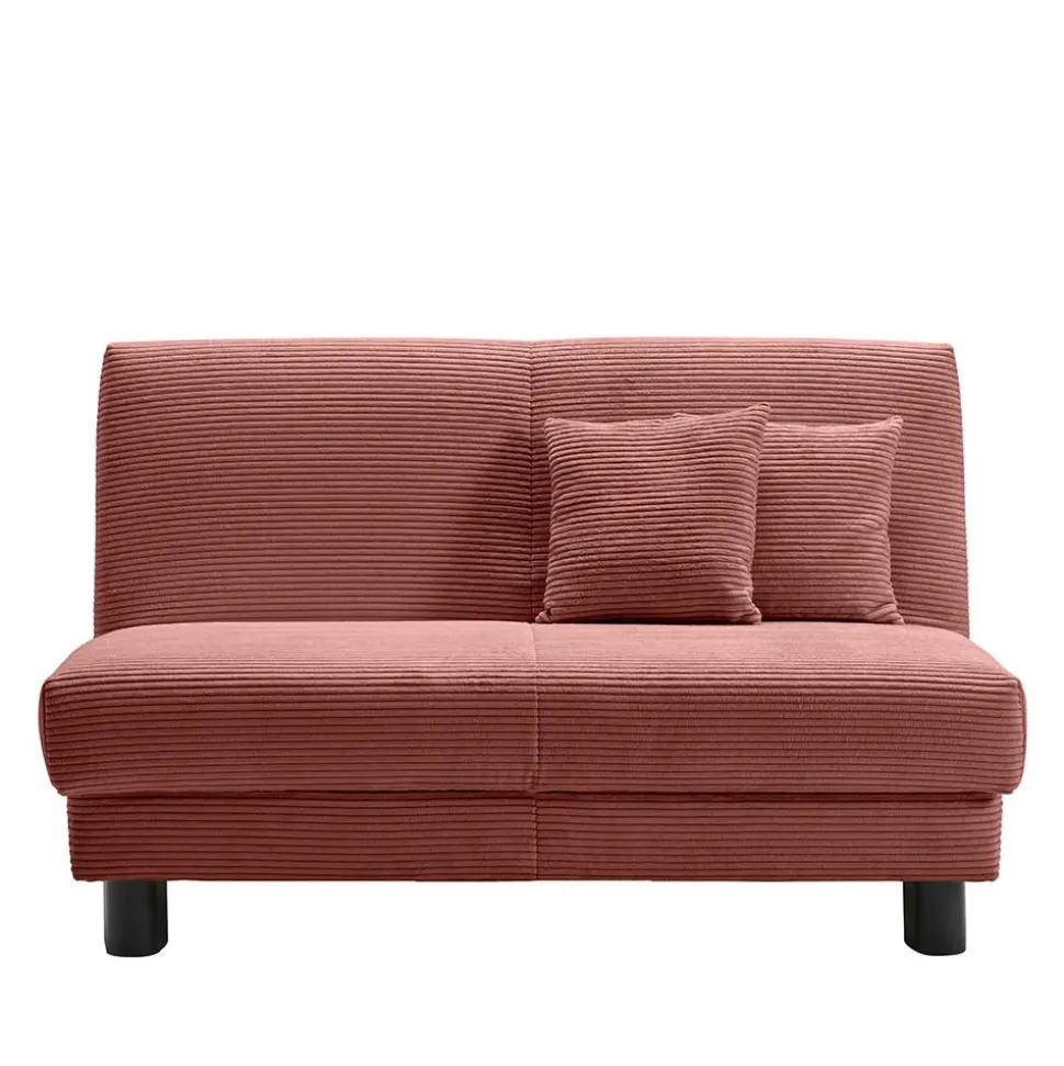 Cord Faltsofa in Rot 145x85x100 - Jannik