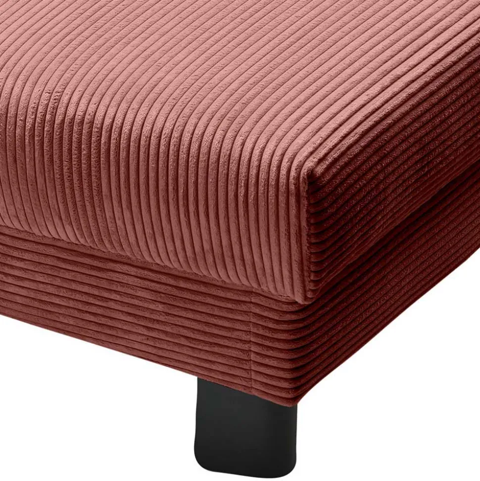 Cord Faltsofa in Rot 145x85x100 - Jannik