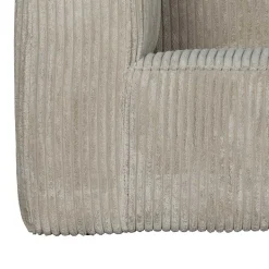 Cord Wohnzimmercouch in Beigegrau - Jamiesa