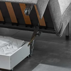 Couch mit Faltmechanik - Bettfunktion - Snecda