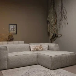 Couchecke in Beigegrau meliert - Babro