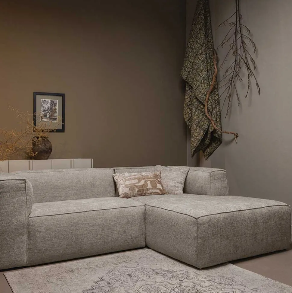 Couchecke in Beigegrau meliert - Babro