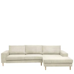 Couchecke in Cremeweiß Cordbezug - Zubella