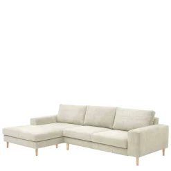 Couchecke in Cremeweiß Cordbezug - Zubella