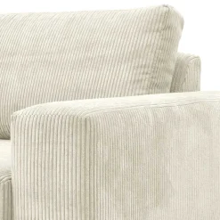 Couchecke in Cremeweiß Cordbezug - Zubella