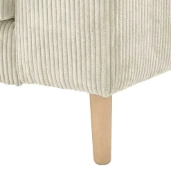 Couchecke in Cremeweiß Cordbezug - Zubella