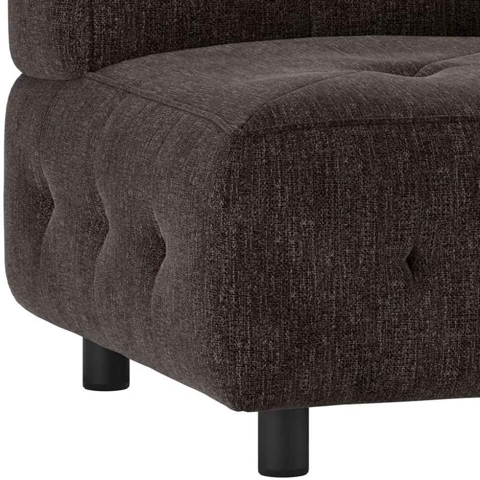 Couch-Eckmodul in Graubraun & Schwarz - Sundini