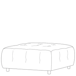 Couchhocker in Mauve Stoff - Grove