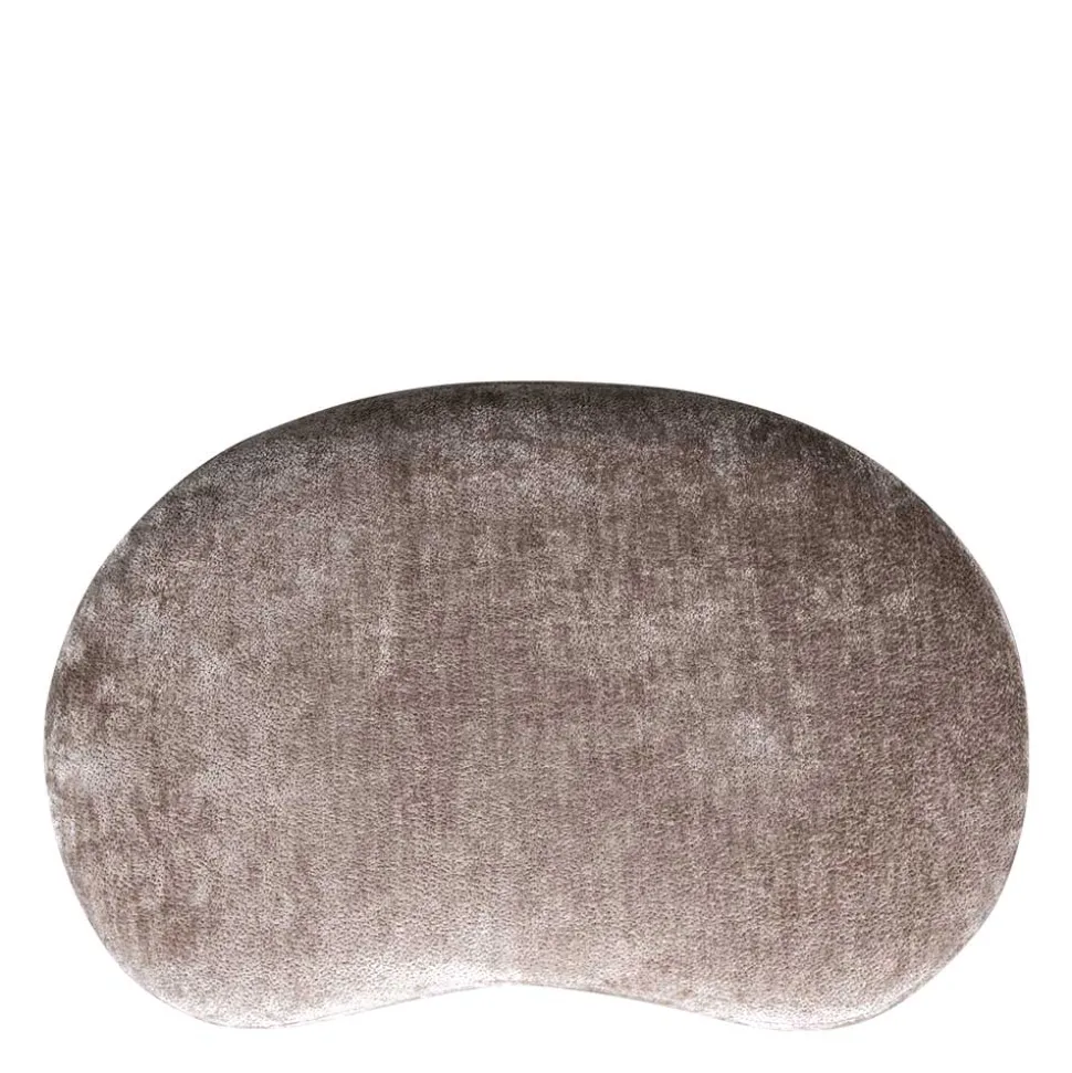 Couchhocker in Taupe Chenille - Fridelia