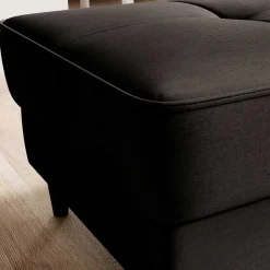 Couchhocker mit Stauraum in Dunkelbraun - Drosalina