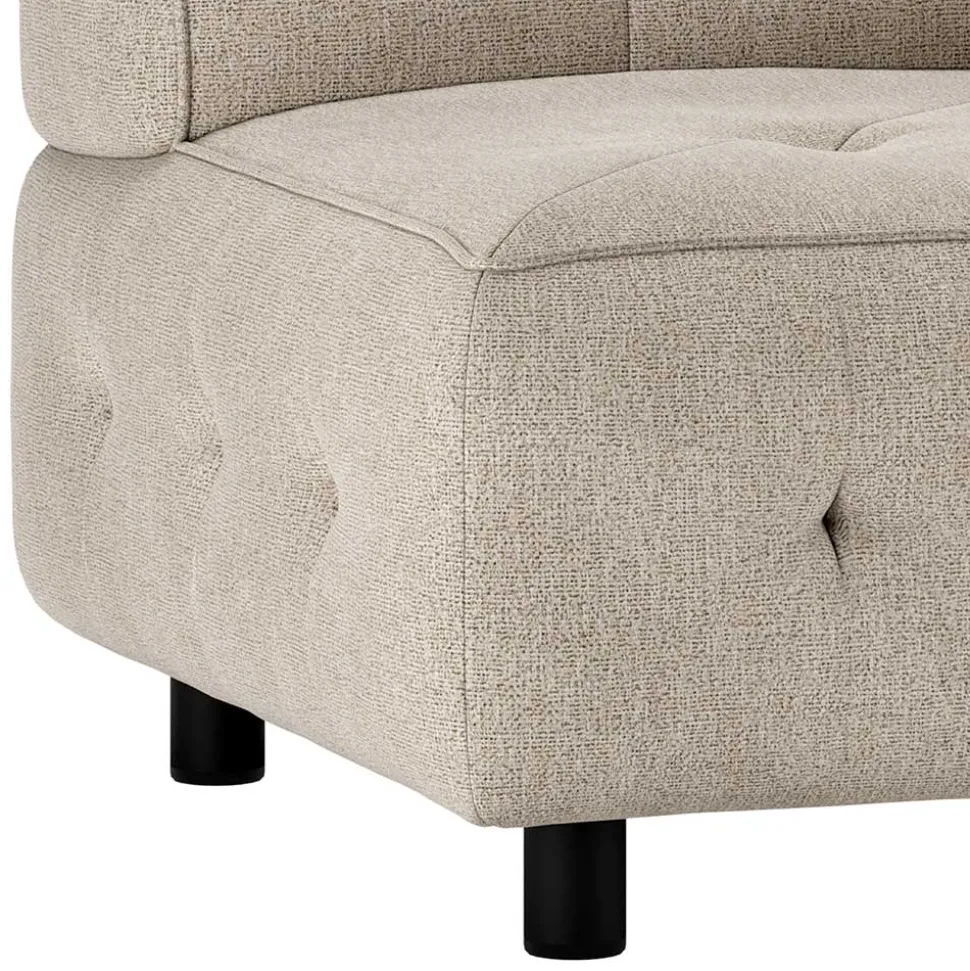 Couchmodul Ecke in Hellgrau meliert - Curtici