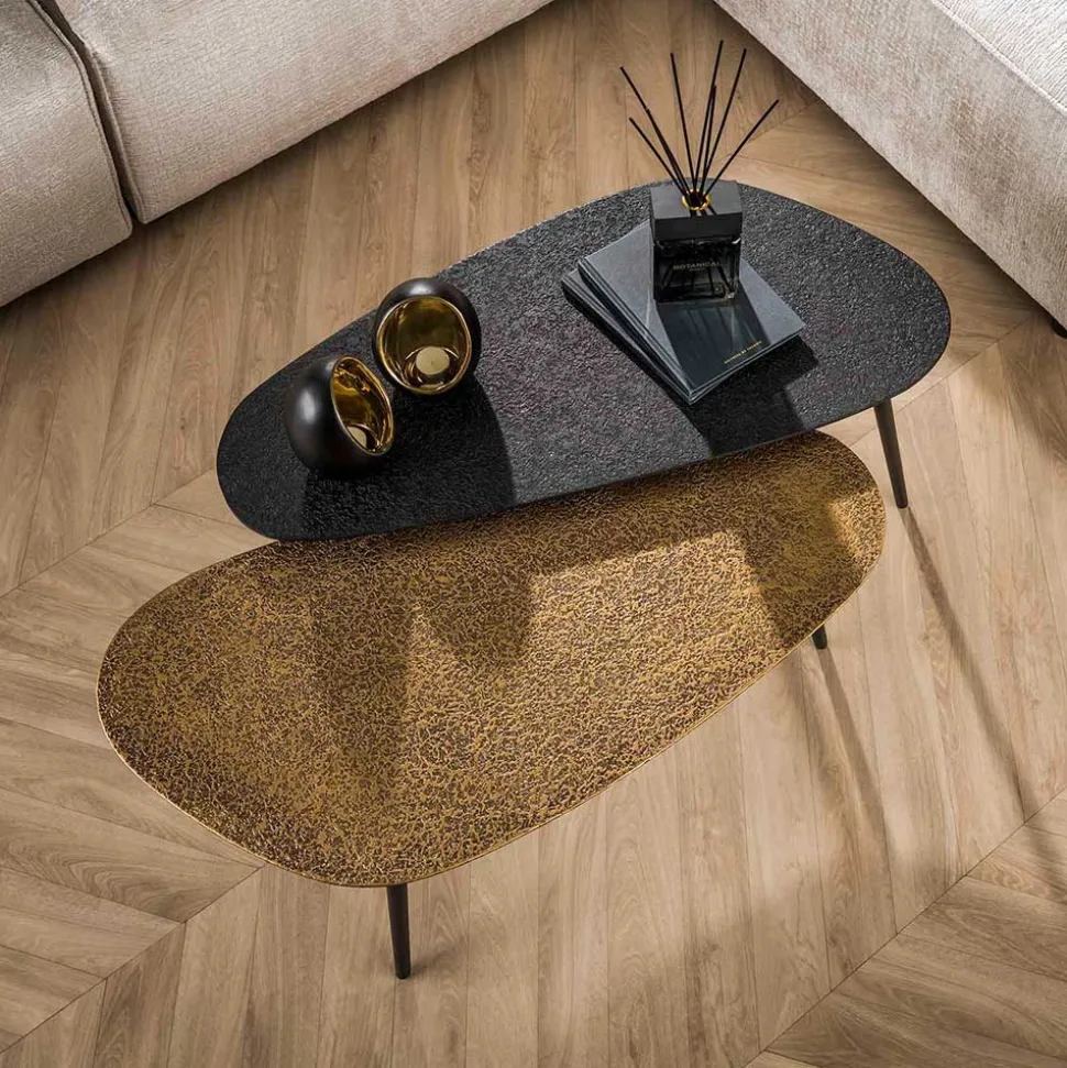 Couchtisch Duo in Nierenform - Emra (zweiteilig)