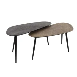 Couchtisch Duo in Nierenform - Emra (zweiteilig)