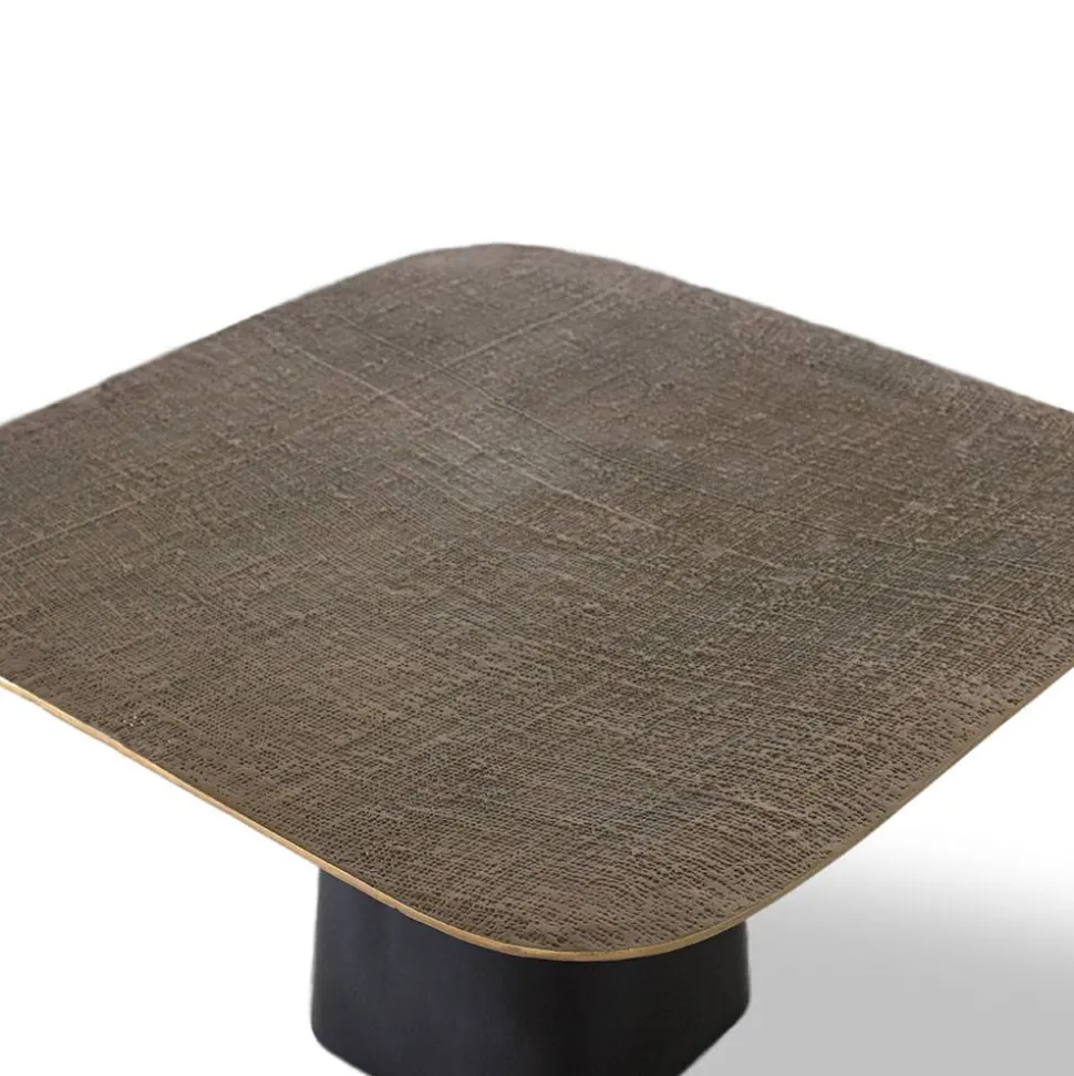 Couchtisch in Bronze mit Schwarz - Marcesion