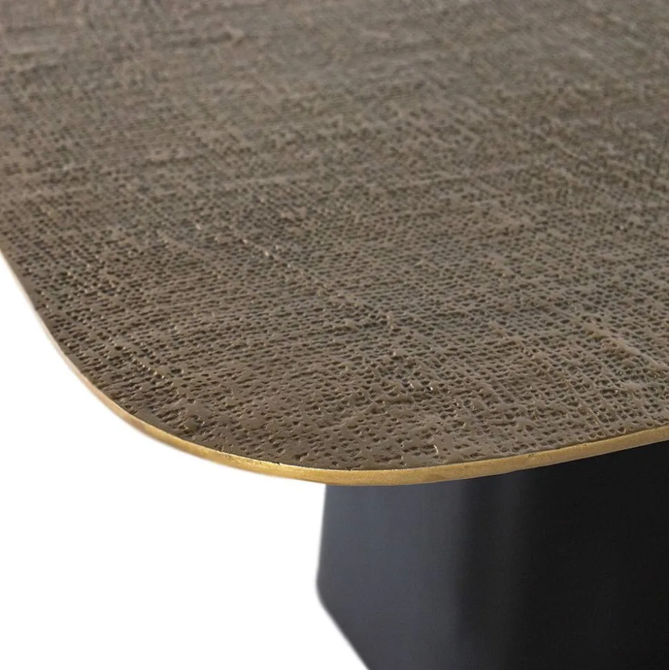 Couchtisch in Bronze mit Schwarz - Marcesion