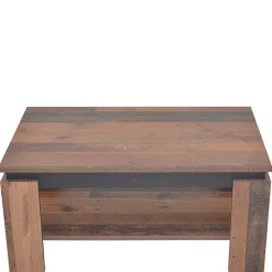 Couchtisch in Holzoptik Antik & Schwarz - Jimy