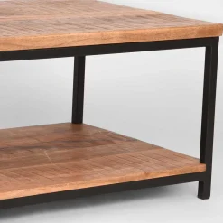 Couchtisch mit Ablageboden aus Massivholz - Jeen