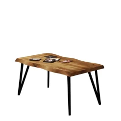 Couchtisch mit Baumkante aus Wildeiche geölt - Mandirov