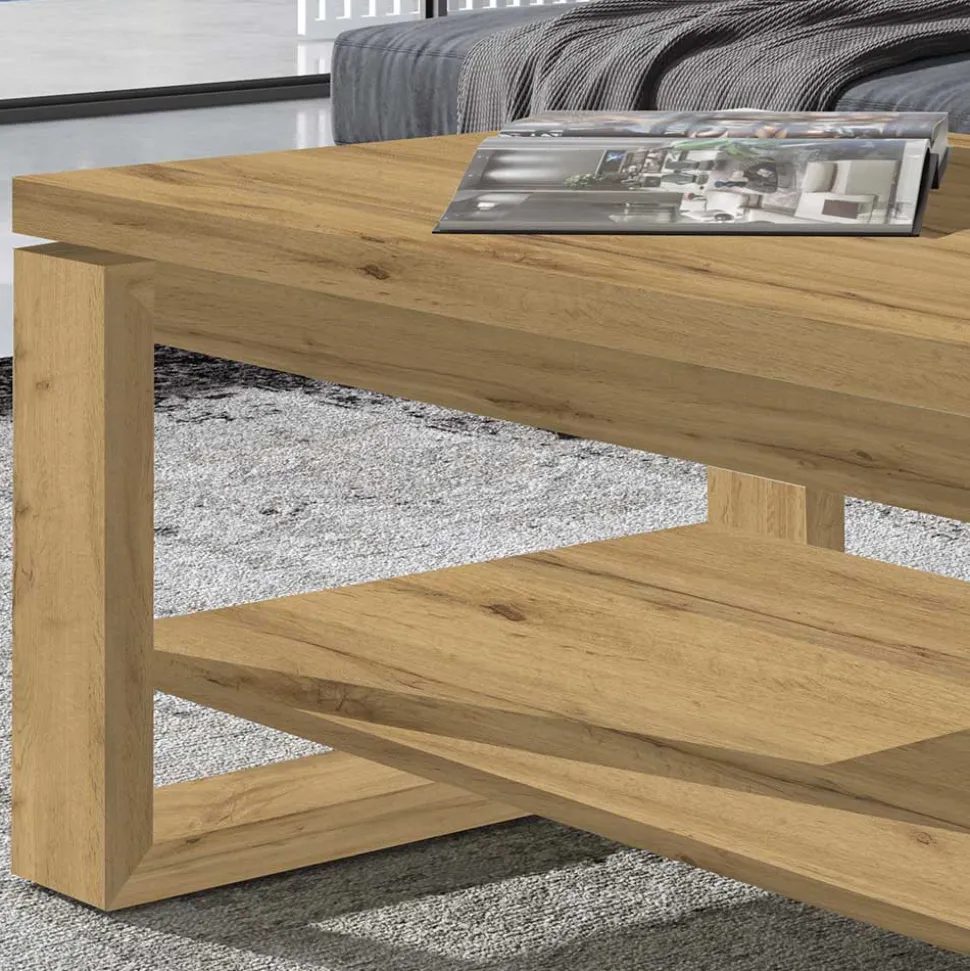 Couchtisch mit höhenverstellbarer Platte - Nelida