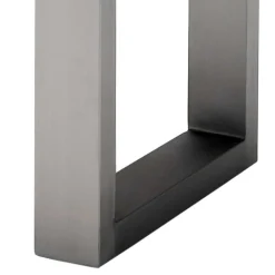 Couchtisch mit Naturkanten Holzplatte in Grau - Kassanda