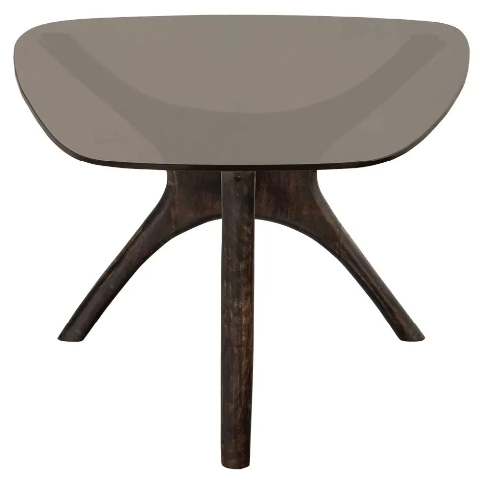 Couchtisch mit Platte aus getöntem Glas - Gabela