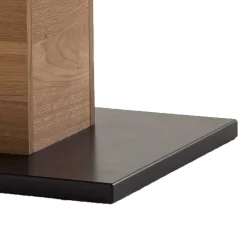 Couchtisch mit Säulenfuß und Schublade - Crupean