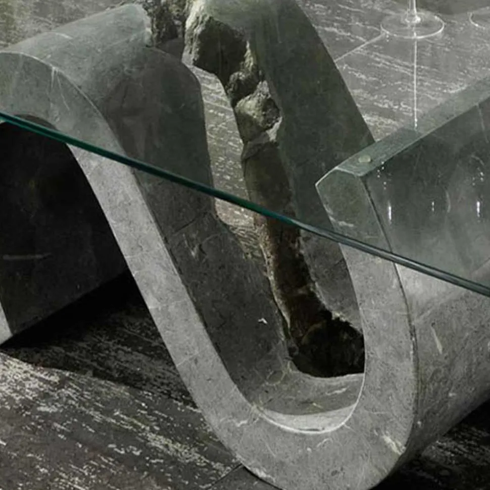 Couchtisch Varagosta aus Stein und Glas
