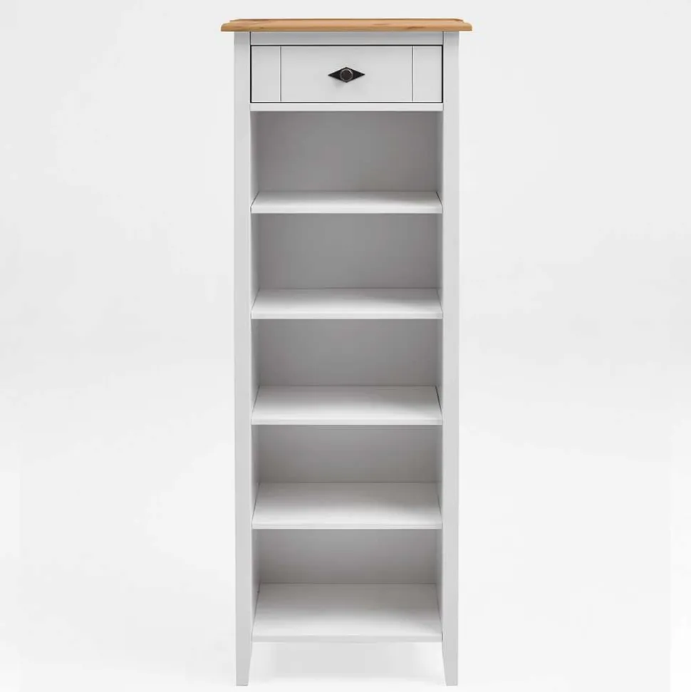 Country Badezimmer Regal aus Kiefer Massivholz - Sibiuta