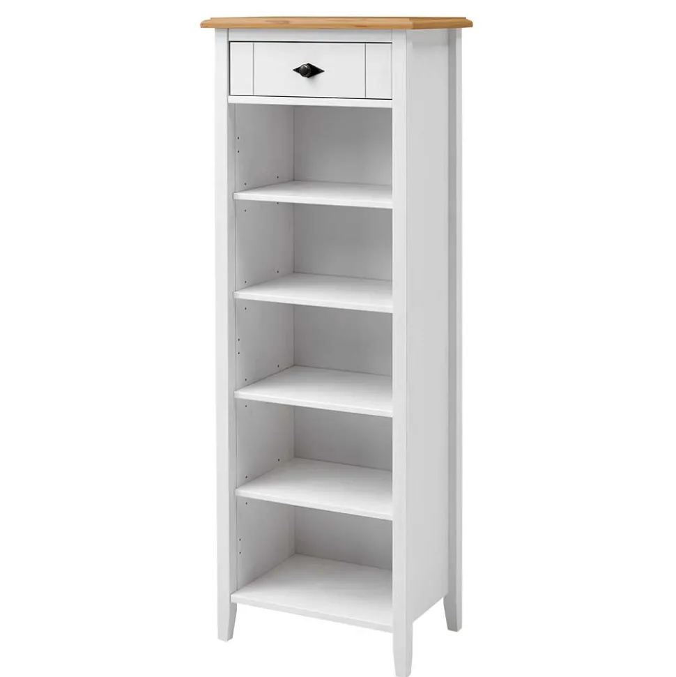 Country Badezimmer Regal aus Kiefer Massivholz - Sibiuta