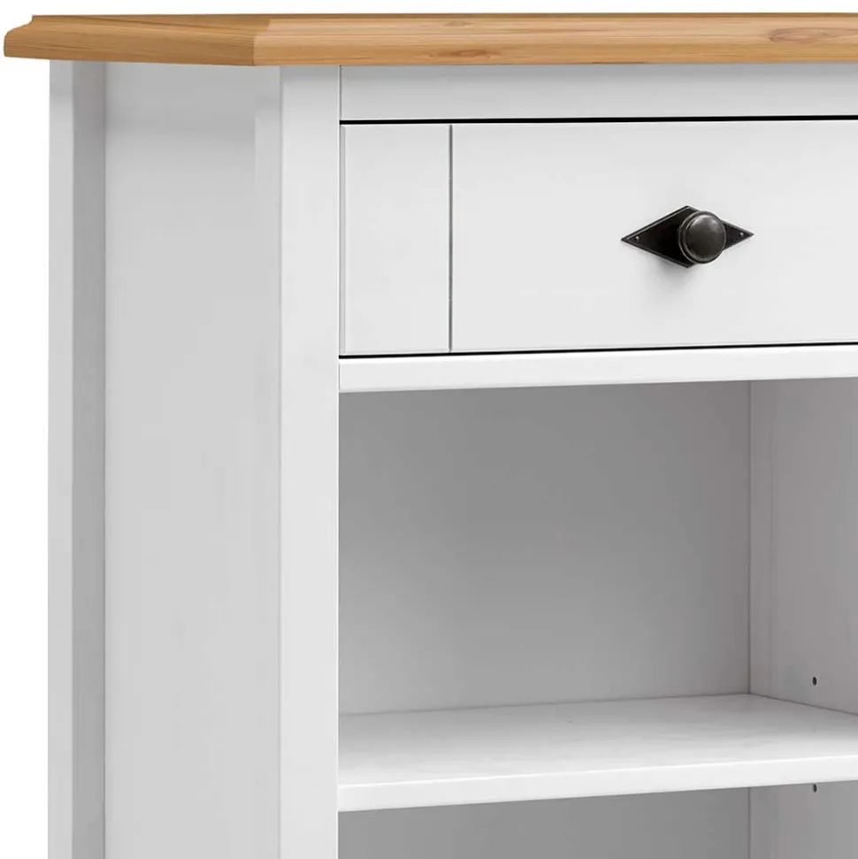 Country Badezimmer Regal aus Kiefer Massivholz - Sibiuta