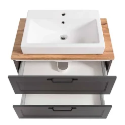 Country Chic Waschplatz und Unterschrank Set - Novelya (dreiteilig)