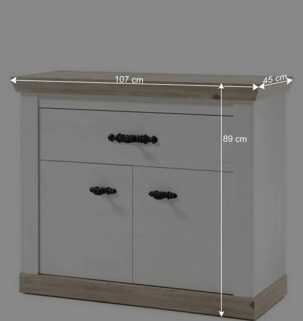 Country Flur Garderobe & Möbel Set - Nedita (fünfteilig)