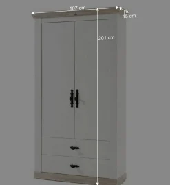 Country Flurmöbel Kombi Set - Nedita (fünfteilig)