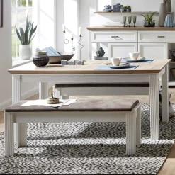 Country Style Ausziehtisch zweifarbig - Sinolita