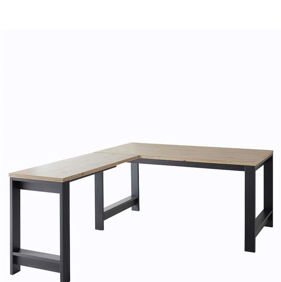 Country Style Eckschreibtisch zweifarbig - Joe