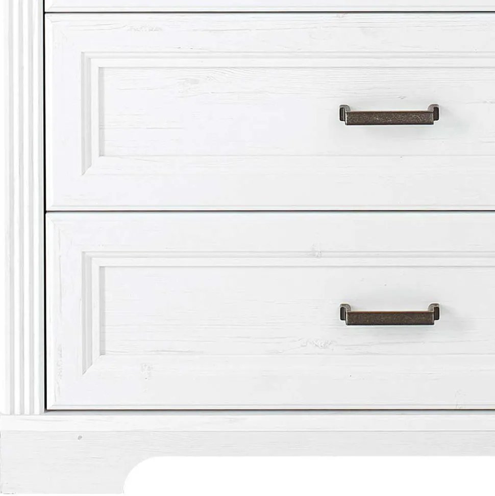 Country Style Hochkommode mit fünf Schubladen - Mehady