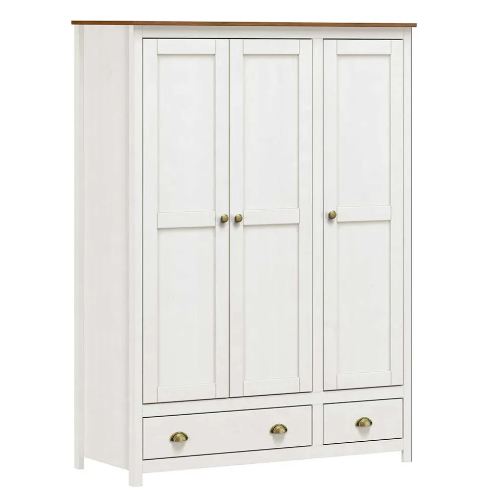 Country Style Kleiderschrank mit 2 Schubladen - Abelkav