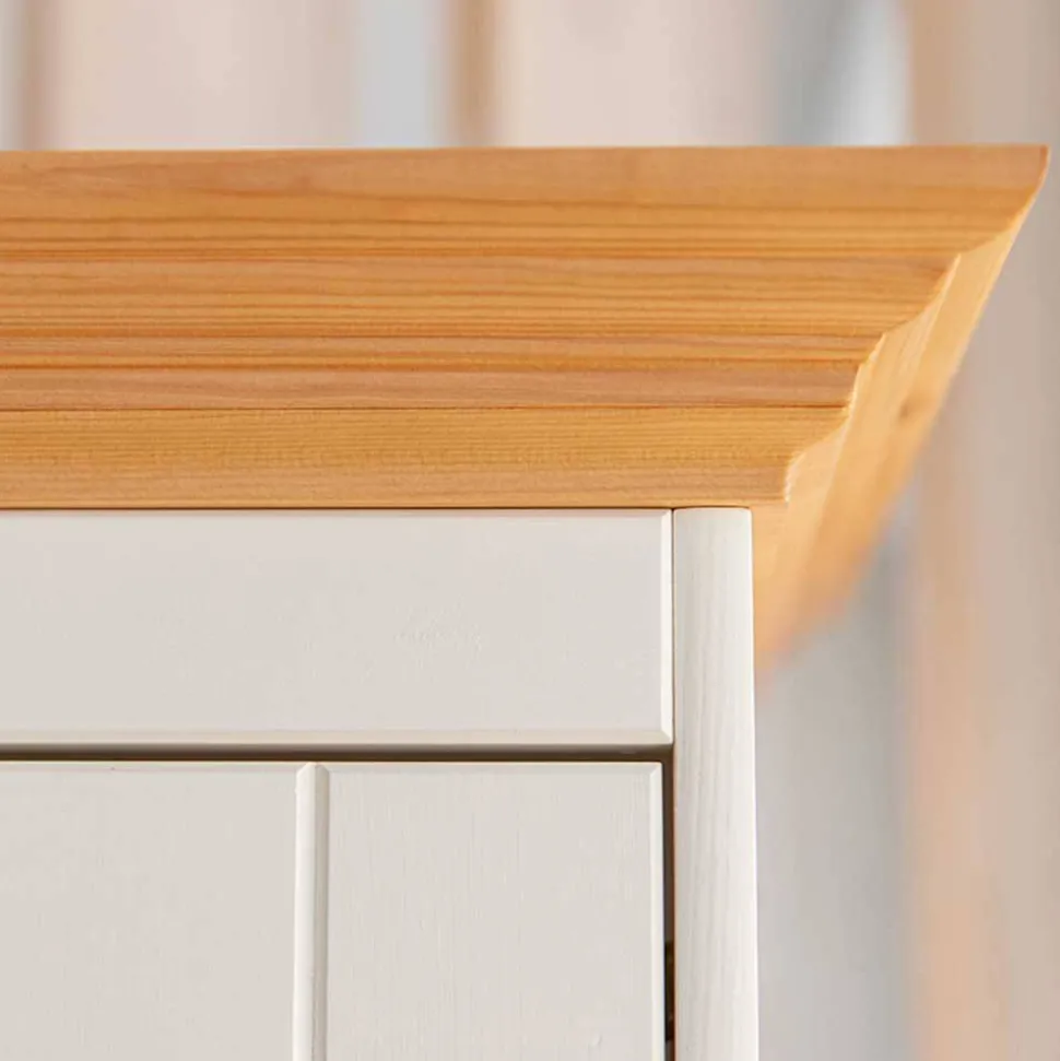 Country Style Vitrinenschrank 90x190x45 cm - Vitablo