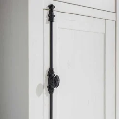 Country Style Wohnwand Vitrine in Weiß - Chelles