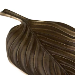 Deko Tablett Schale im Blatt Design - Santjana