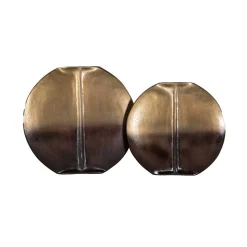 Deko Vasen Duo in Bronze - Ihra (zweiteilig)