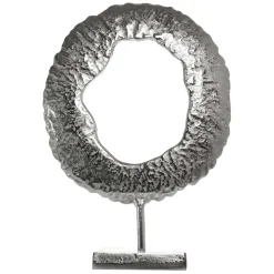 Deko-Objekt aus Metall in Silber - Marus