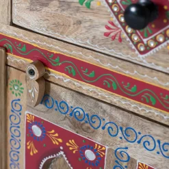 Dekorative Kommode mit bunten Ornament Mustern - Jalisa