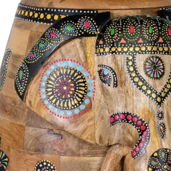 Dekorative Orient Truhe mit Elefanten Kopf - Santjana