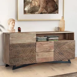 Design Anrichte aus Massivholz - Merlan