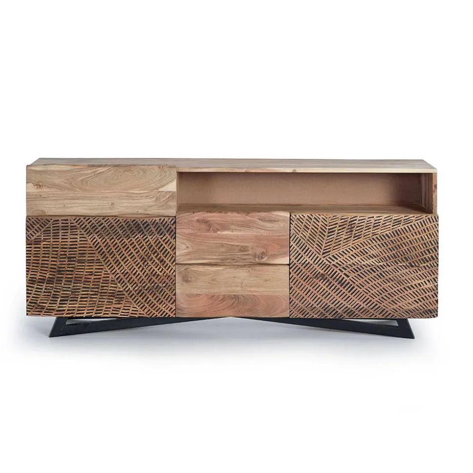 Design Anrichte aus Massivholz - Merlan