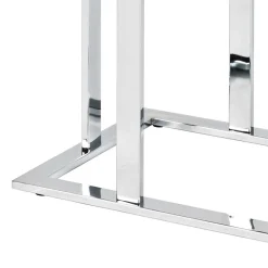 Design Anstelltisch mit Schwarzglas - Jenna