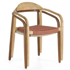 Design Armlehnenstühle mit Geflechtsitz - Renero (4er Set)