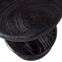 Design Barhocker aus schwarzem Massivholz - Vionna