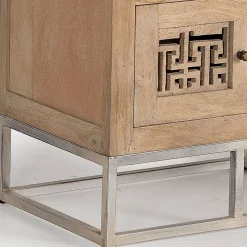 Design Bücherregal aus Mangobaum Massivholz - Valuta